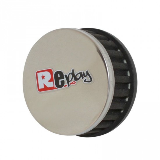 Universal air filter Replay round carbon D = 28/35mm 90°